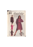 Simplicity 7715 Sewing Pattern, Dress, Top, Skirt and Coat or Jacket, Size 6-8-10