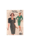 Vogue 7807 Straight Dress with Two Sleeve Lengths, Cut, Complete Sewing Pattern Size 12-14-16