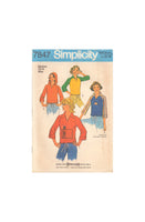 Simplicity 7847 Sewing Pattern, Pullover Tops, Size 12-14, Neatly Cut, Complete