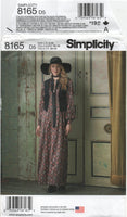 Simplicity 8165 Bohemian Hippy Maxi Dress and Lined Vest and Tie, Uncut, Factory Folded, Sewing Pattern Size 4-12