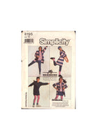 Simplicity 8195 Jiffy 5 Easy Piece Girls' Wardrobe: Cardigan, Top, Skirt and Pants, Uncut, Factory Folded, Sewing Pattern Size 12