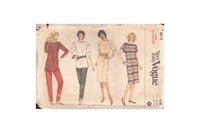 Vogue 8215 Sewing Pattern, Misses' Top or Dress and Pants, Size 18-20-22, Uncut, Factory Folded