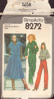 Simplicity 8272 Sewing Pattern, Skirt, Pants, Jacket, Size 10, Cut, Complete