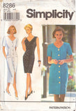 Simplicity 8286 Sewing Pattern, Dress in Two Lengths, Size 4-8, Uncut, Factory Folded