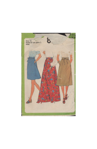 Simplicity 8295 Skirt, Sewing Pattern, Size 12, Cut, Incomplete