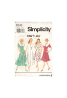 Simplicity 8348 Sewing Pattern, Misses'/Miss Petite Dress, Size 18-22, Cut, Complete