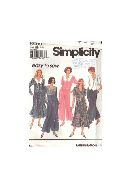 Simplicity 8480 Sewing Pattern Pull-On Pants Top Skirt Size 6-12 Uncut Factory Folded