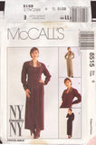 McCall's 8515 Sewing Pattern, Misses' Dress and Jumpsuit, Size 6, Uncut, Factory Folded