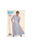 Simplicity 8580 Sewing Pattern, Misses' Easy-To-Sew Dress, Size 14-16, Cut, Complete