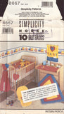 Simplicity 8667 Nursery accessories Patterns, One Size, Uncut, Factory Folded