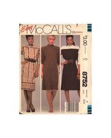 McCall's 8752 Sewing Pattern Dress Size 8 Uncut Factory Folded