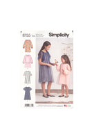 Simplicity 8755 Sewing Pattern, Girls' Dress, Size 7-14, Uncut, Factory Folded