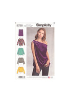 Simplicity 8788 Sewing Pattern, Women's Tops, Size 6-14, Uncut, Factory Folded