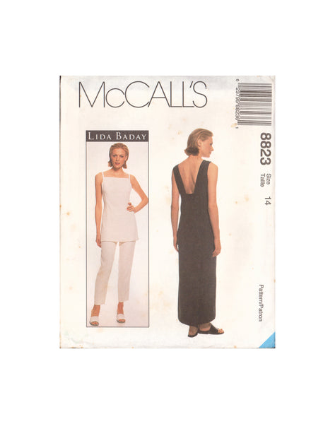 McCall's 8823 Dress, Sewing Pattern, Size 14, Cut, Complete or Size 8 Uncut, Factory Folded