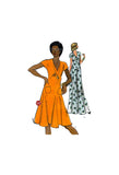 70s Dress Sewing Pattern: Vogue 8848 Semi-FItted and Flared Dress in Two Lengths, Cut, Complete, Size 12