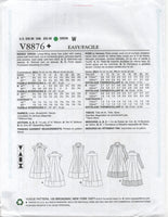 2000's Sewing Pattern: Vogue 8876 Marcy Tilton Princess Seam Dress with Sleeve Variations, Uncut, Factory Folded, Size 8-16