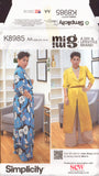 Simplicity 8985 Sewing Pattern, Duster or Dress Pants, Size 10-18, Uncut, Factory Folded (Copy)