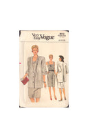 Vogue 9012 Sewing Pattern, Dress and Jacket, Size 8-10-12, Uncut, Factory Folded