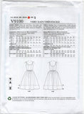 2000's Sewing Pattern: Vogue 9100 Fit and Flare Sundress with Scoop Neckline in Two Lengths, Uncut, Factory Folded, Sewing Pattern Size 6-14