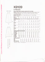 Simplicity 9109 Sewing Pattern, Misses' Wrap Skirts, Size 6-14, Uncut, Factory Folded