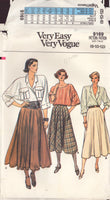 Vogue 9169 Sewing Pattern Misses' Skirts, 8-10-12, Complete