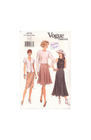 Vogue 9175 Sewing Pattern, Misses' Skirt, Size 6-8-10, Uncut, Factory Folded