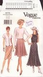 Vogue 9175 Sewing Pattern, Misses' Skirt, Size 6-8-10, Uncut, Factory Folded