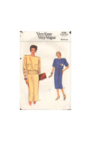 Vogue 9180 Sewing Pattern, Dress and Belt, 8-10, CUT, COMPLETE