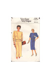 Vogue 9180 Sewing Pattern, Dress and Belt, 8-10, CUT, COMPLETE