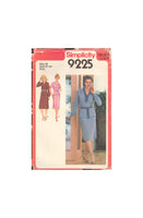 Simplicity 92225 Sewing Pattern, Two-Piece Dress and Tie Belt, Size 16, Cut, Complete