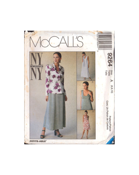 McCall's 9264 Sewing Pattern Jacket Dress Size 6-8-10 Uncut Factory Folded