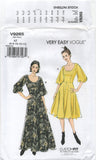 Vogue 9265 Fit and Flare Dress in Two Lengths, Uncut, Factory Folded, Sewing Pattern Size 6-14