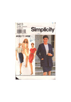 Simplicity 9413 Sewing Pattern Jacket Dress Size 8-10-12-14 Uncut Factory Folded