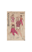 Butterick 9421 Sewing Pattern, Girls' Sportswear, Size 6, Pre-Cut, Complete