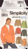 Simplicity 9513 Sewing Pattern, Knit Top, Size 14, Partially Cut, Complete