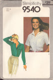 Simplicity 9540 Sewing Pattern, Women's Tops, Size 12, Cut, Complete