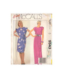 McCall's 9543 Sewing Pattern, Dress and Belt, Size 6-8-10 or Size 12-14-16, Uncut, Factory Folded