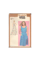 Simplicity 9555 Sewing Pattern, Misses' Sundresses in Two Lengths, Size 14, Partially Cut, Complete