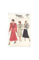 Vogue 9568 Sewing Pattern, Top and Skirt, Size 12, Uncut, Factory Folded