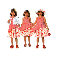 Burda 9583 Toddler or Child's Dress, Jacket and Hat, Uncut, Factory Folded Sewing Pattern Size 18M-7