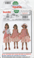 Burda 9583 Toddler or Child's Dress, Jacket and Hat, Uncut, Factory Folded Sewing Pattern Size 18M-7