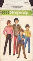 Simplicity 9595 Sewing Pattern, Boys', Jacket, Shirt and Pants, Size 10, Cut, Complete