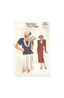 Vogue 9616 Sewing Pattern, Jacket, Skirt and Top, Size 8-10-12, Uncut, Factory Folded