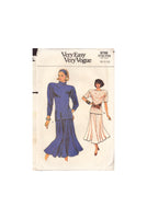 Vogue 9706 Sewing Pattern, Skirt Only, Size 8-10-12, Uncut, Factory Folded