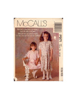 McCall's P971 Sewing Pattern, Girls' Dress, 6, 7, 8, Uncut, Factory Folded