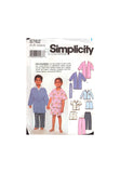 Simplicity 9762 Sewing Pattern Children's Robe Top Pants Or Shorts Size 3-8 Uncut Factory Folded