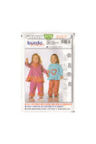 Burda 9779 Sewing Pattern, Girls' Shirt and Pants, 2004, Size 9M-12M-18M-2-3, Uncut Factory Folded