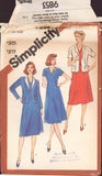 Simplicity 9853 Sewing Pattern, Dress and Jacket, Size 16.5, Uncut, Factory Folded