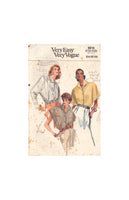 Vogue 9914 Sewing Pattern, Misses' Half-Size Blouse, Size 14, Cut, Complete