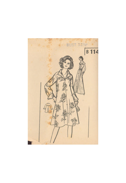 Mail Order Photo-Guide B114 Sewing Pattern, Dress, Size 10, Bust 32.5, "Unprinted", Uncut, Factory Folded